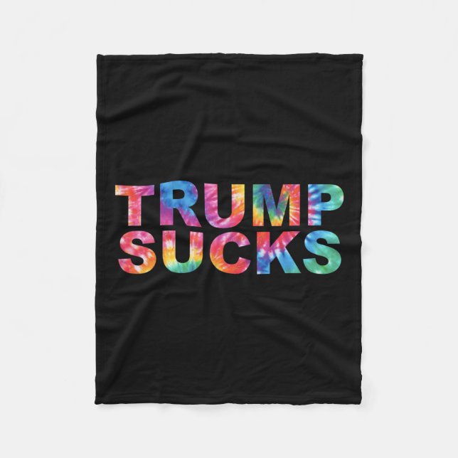 Trump Stop Pretending Your Racism Is Patriotism 1  Fleece Blanket (Front)