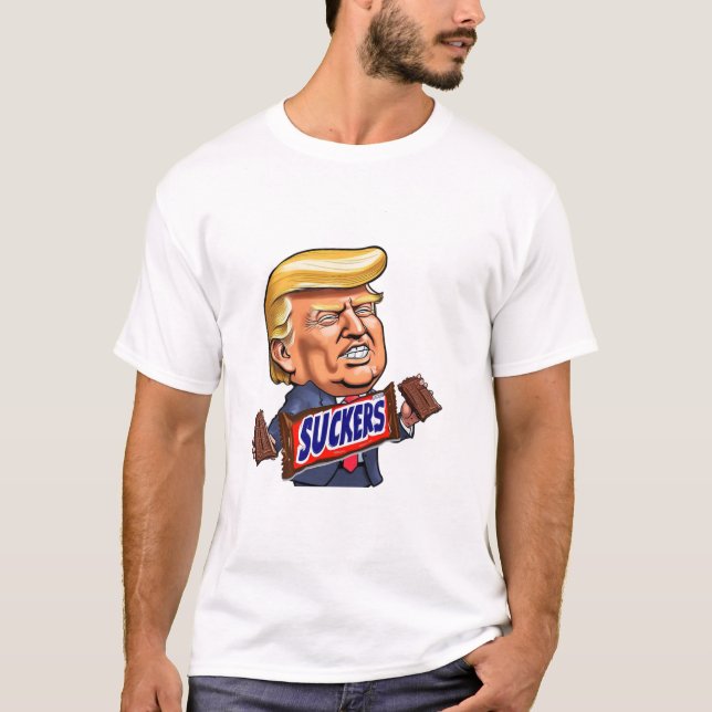 Trump Sucker Candy Bar T-Shirt (Front)