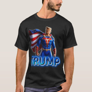 Trump Superhero: Patriotic Power Design 2025 T-Shirt