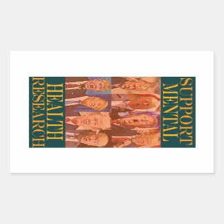 Trump--Support Mental Health Rectangular Sticker