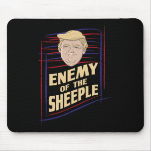 Trump Supporter T Shirt - Enemy Of The Sheeple Mouse Mat