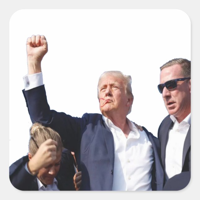 Trump Survivor! Take America Back 2024 Square Sticker (Front)