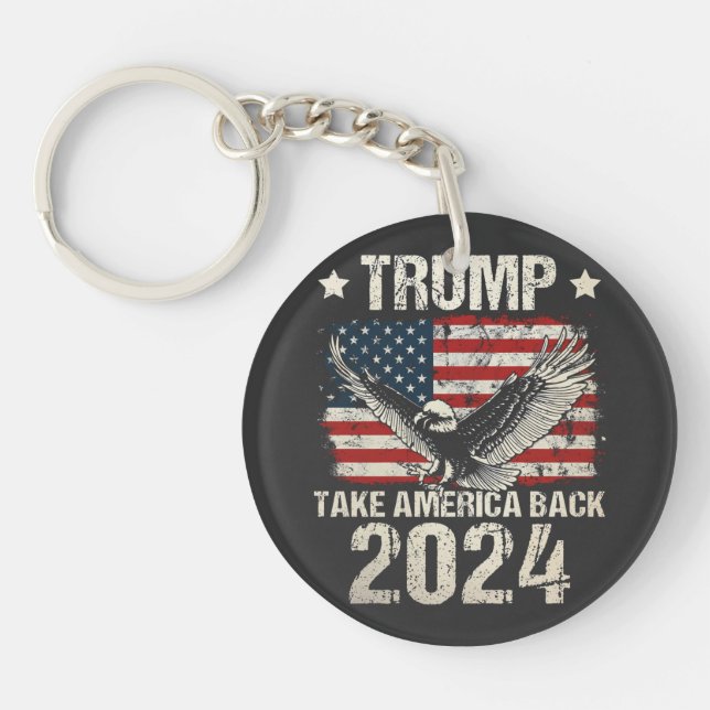 Trump Take America Back 2024 Key Ring (Front)