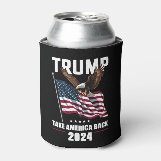 Trump Take America Back American Election 2024 Can Cooler (Can Front)
