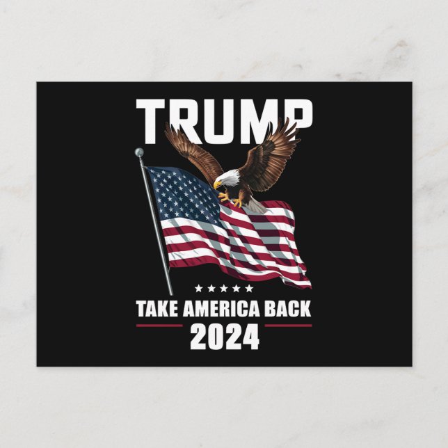 Trump Take America Back American Election 2024 Postcard (Front)