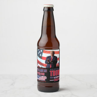 Trump Take America Back Beer Bottle Label