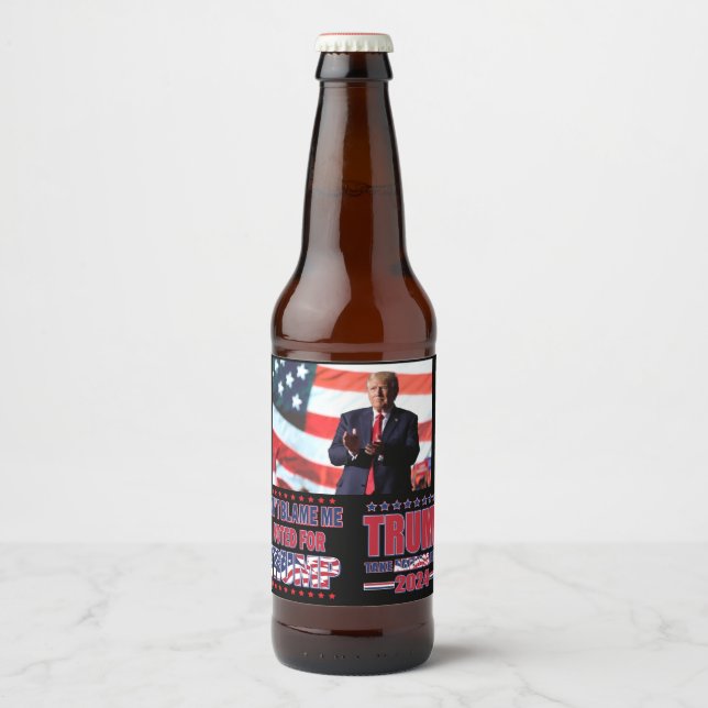 Trump Take America Back Beer Bottle Label (Front)