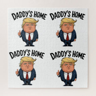 Trump Take America Back Daddy's Home Jigsaw Puzzle