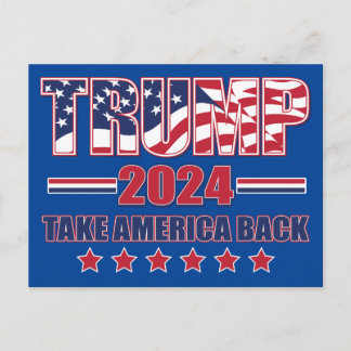 Trump Take America Back Holiday Postcard