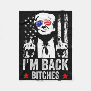 Trump Take America Back Im Back Es Fleece Blanket