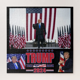 Trump take America Back Jigsaw Puzzle