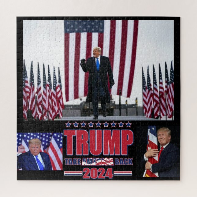 Trump take America Back Jigsaw Puzzle (Vertical)
