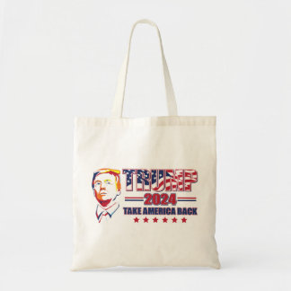 Trump-Take-America-Back-Profile Tote Bag