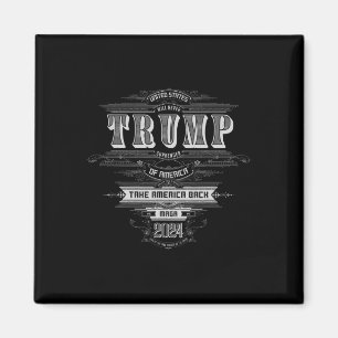 Trump Take America Byck 2025 - Ornate Engraving By Magnet