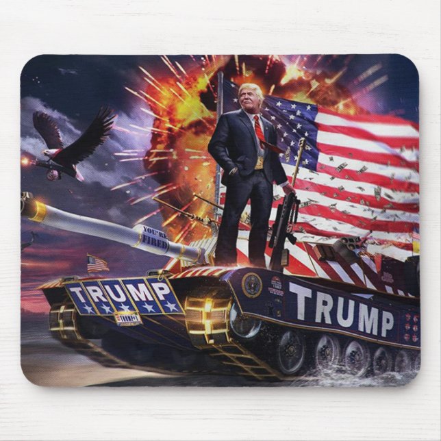 Trump Tank Mouse Mat (Front)