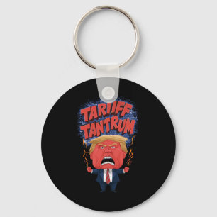Trump Tariff Tantrum Viral Graphic Key Ring
