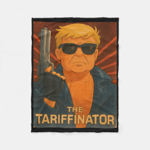 Trump Tariffinator Liberation Day Tariff Deal Men Fleece Blanket