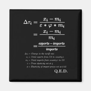 Trump Tariffs Are Taxes – Math Proof Formula Polit Magnet