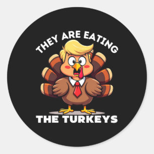 Trump Thanksgiving Turkey - Uni Adults Classic Round Sticker