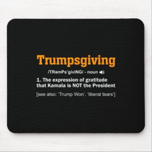 Trump Thanksgiving Winner Winner Funny Turkey Day Mouse Mat