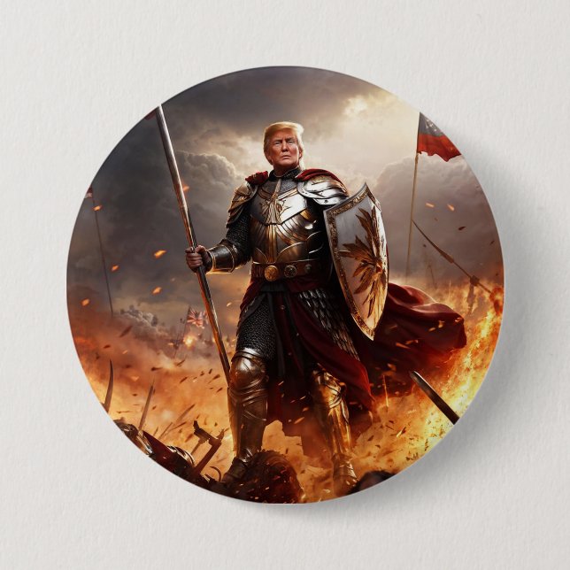 Trump the American Guardian Button (Front)