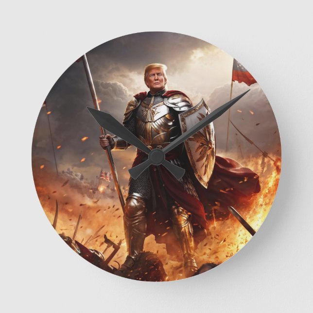 Trump the American Guardian Wall Clock (Front)