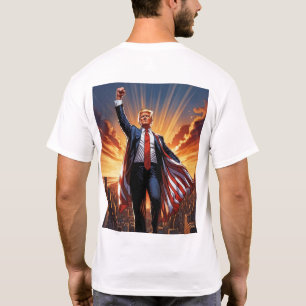 Trump the American Superhero T-Shirt"  T-Shirt