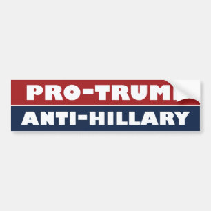 Trump The Anti-Hillary Bumper -.png Bumper Sticker