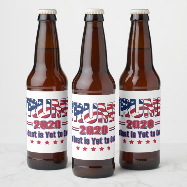 Trump - The Best is Yet to Come Beer Bottle Label (Bottles)