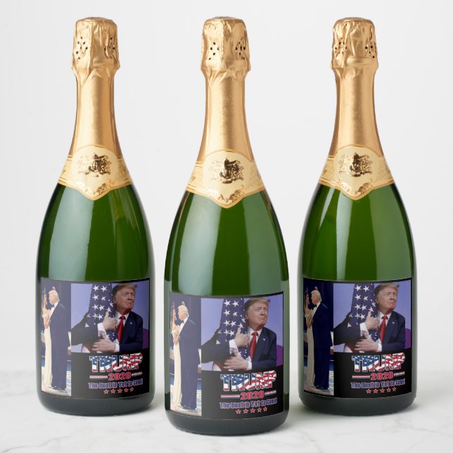 Trump the best is yet to come sparkling wine label (Bottles)