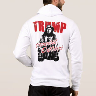 Trump the Democrat Destroyer Graphic Design Humour Hoodie