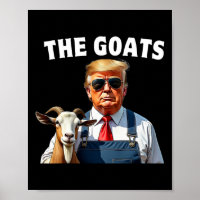 Trump The Goats Mega Farming Funny Mens Womens Kid