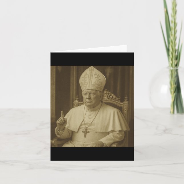 Trump The Pope  Card (Front)