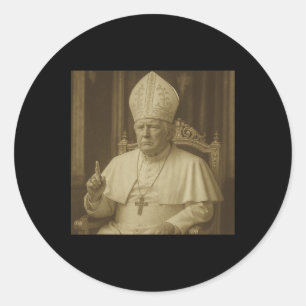 Trump The Pope Classic Round Sticker