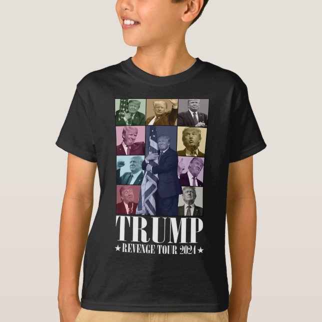 Trump The Revenge Tour 2024 Funny  T-Shirt (Front)