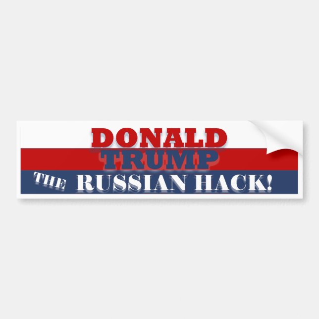 Trump the Russian Hack BumperSticker Bumper Sticker (Front)