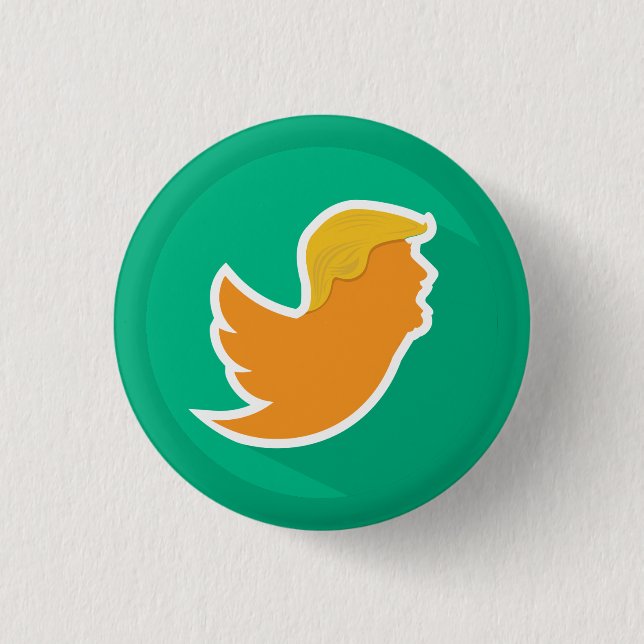 Trump: The Twit 3 Cm Round Badge (Front)