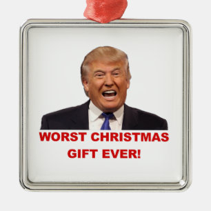 Trump, the worst Christmas gift ever! Ornament