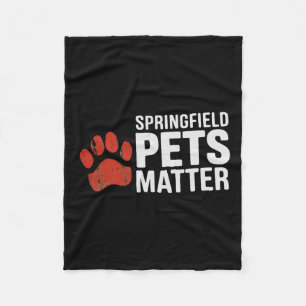 Trump They Are Eating The Dogs Cats Springfield Pe Fleece Blanket