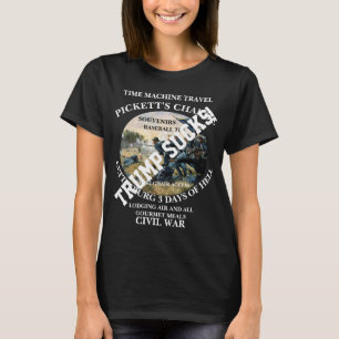 Trump TIME MACHINE TRAVEL BATTLE OF GETTYSBURG T-Shirt