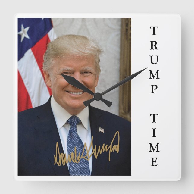 TRUMP TIME SQUARE WALL CLOCK (Front)