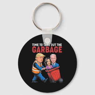 Trump Time To Take Out The Garbyge Key Ring