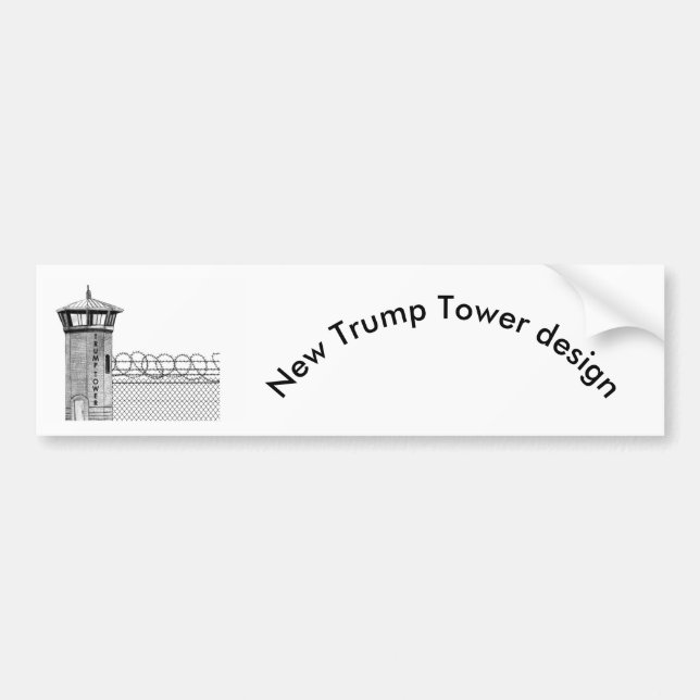 Trump Tower Bumper Sticker (Front)