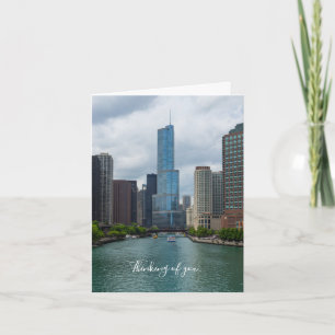 Trump Tower Chicago River Thinking Of You Card