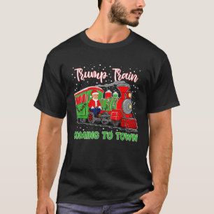 Trump Train Christmas Coming To Town Santa Trump 2 T-Shirt
