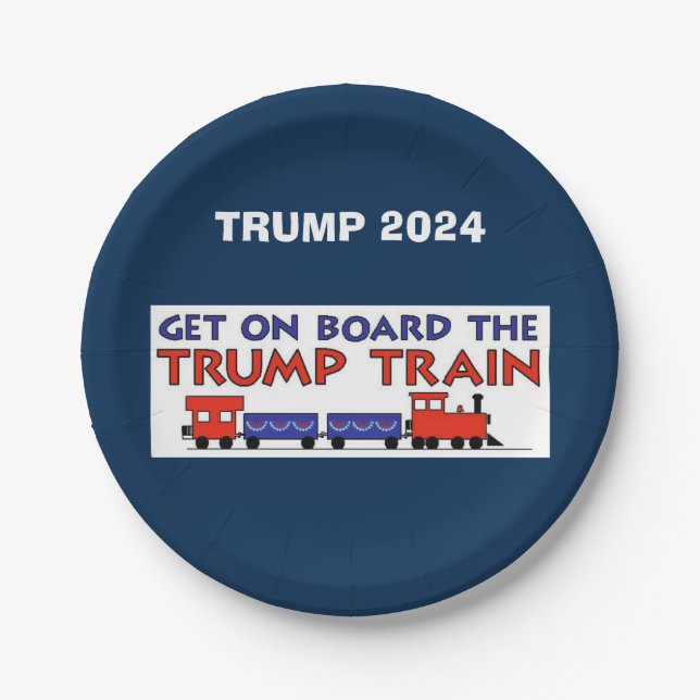 TRUMP TRAIN PAPER PLATES (Front)