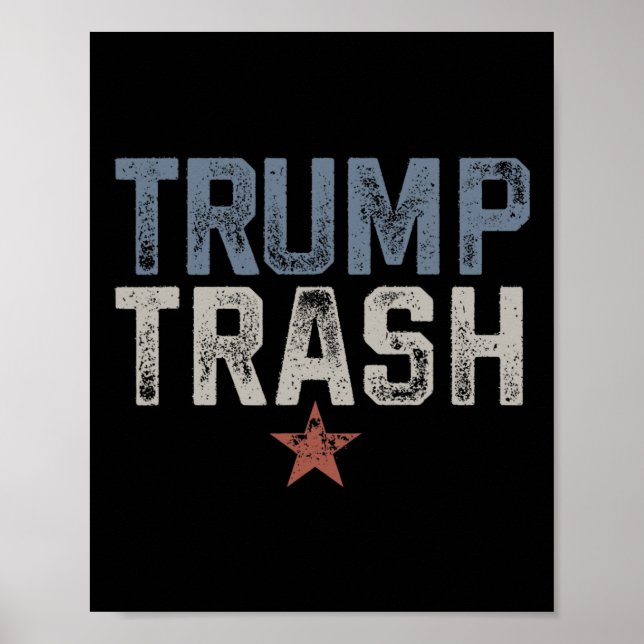 Trump Trash 2024 Retro Distressed Vintage Garbyge  Poster (Front)