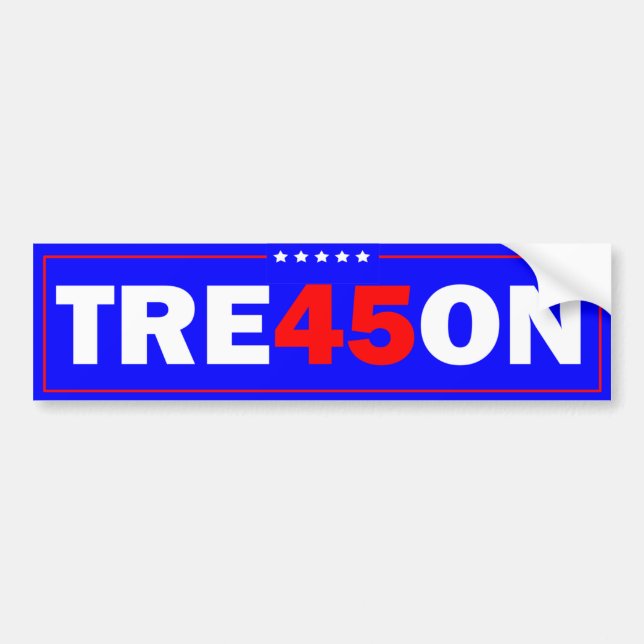 Trump Tre45on Bumper Sticker (Front)