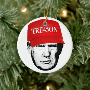 Trump Tre45on Ceramic Tree Decoration