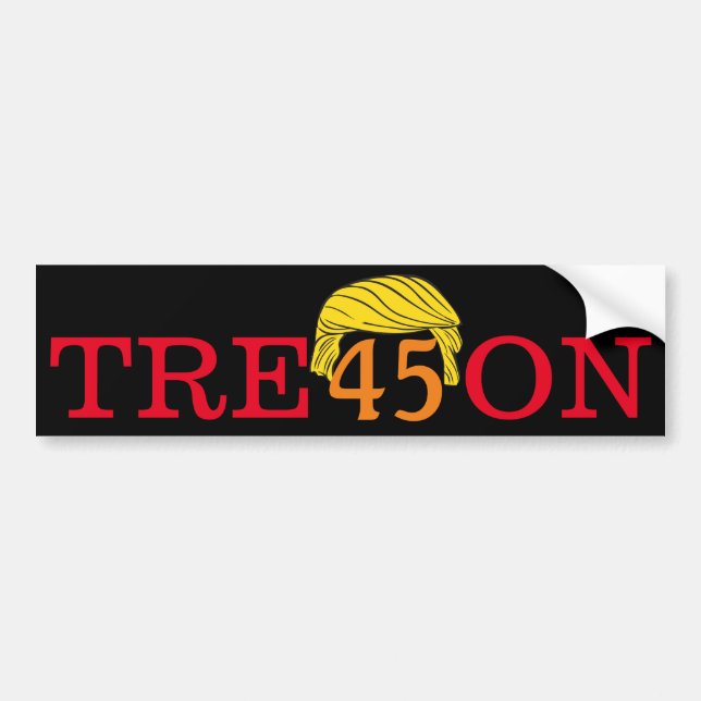 Trump Treason Bumper Sticker (Front)